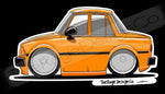 Sticker - Mazda 626 Sedan Orange