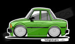 Sticker - Mazda 626 Sedan Green