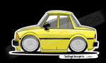 Sticker - Mazda 626 Sedan Yellow